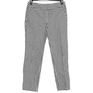 Ann Taylor Loft Pants Marisa Preppy Cottage Minimalist 90s Gingham Black White 4
